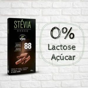 Chocolate 0 lactose e zero açucar