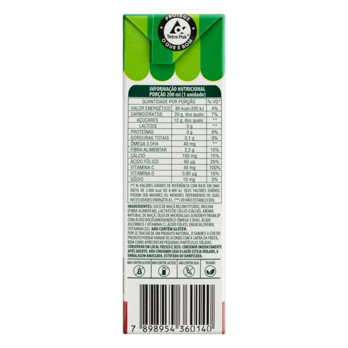 Suco Life Kids Maçã Sem Açúcar 200ml - 100% Suco com Ômega e Vitami - Image 2
