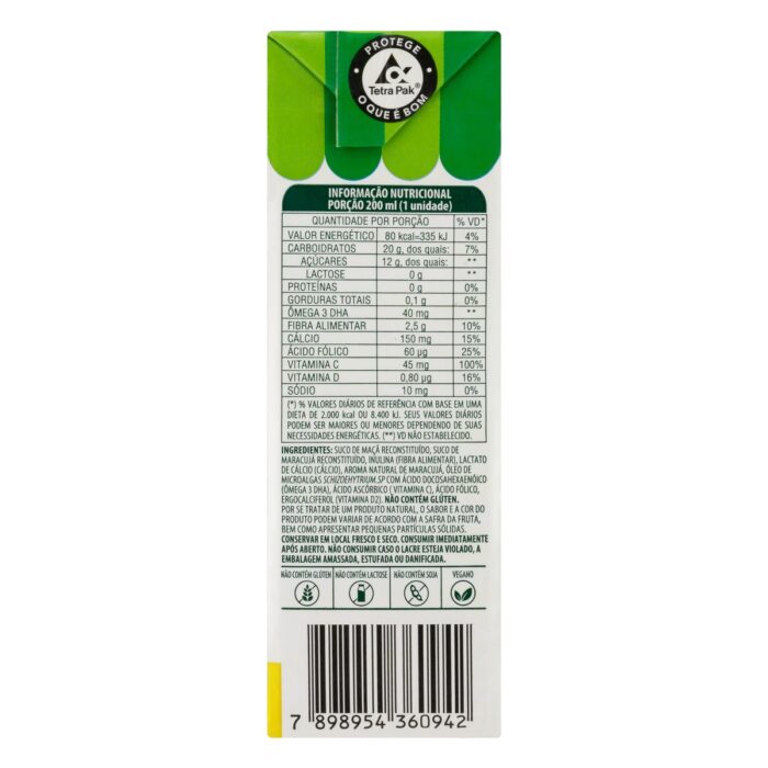 Suco Life Kids Maracujá Sem Açúcar 200ml - 100% Suco com Ômega e Vitaminas - Image 2
