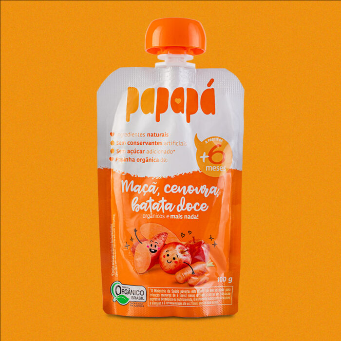 Papinha Orgânica de Maçã, Cenoura e Batata-Doce 100g - Papapa - Image 2