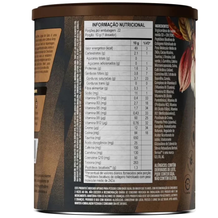 SuperCoffee Chocolate Língua de Gato Lata 220g - Image 5