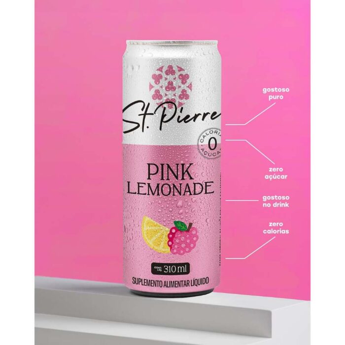 Bebida Gaseificada Pink Lemonade Sem Açúcar Sem Calorias 310ml - Fardo 6 unidades - Image 2