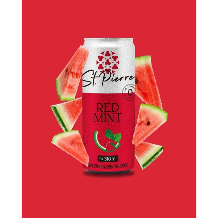 Bebida Gaseificada Red Mint Sem Açúcar Sem Calorias 310ml - Fardo 6 unidades - Image 3