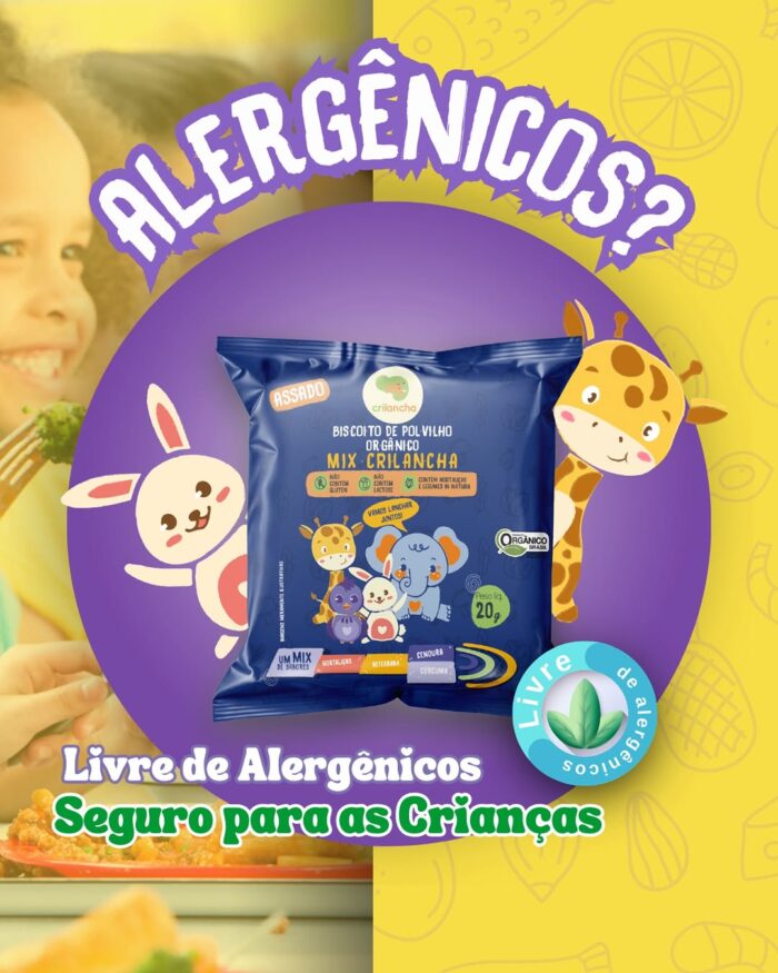 Biscoito de Polvilho Sopinha de Legumes Sem Alergênicos 20g – Crilancha - Image 3