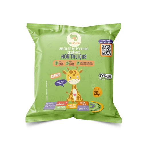 Biscoito de Polvilho Hortaliças Sem Alergênicos 20g – Crilancha