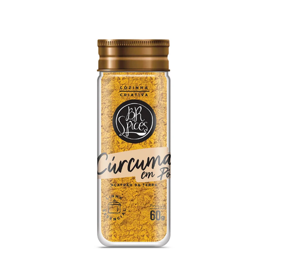 Curcuma em Pó Natural vidro 60g - Br Spices