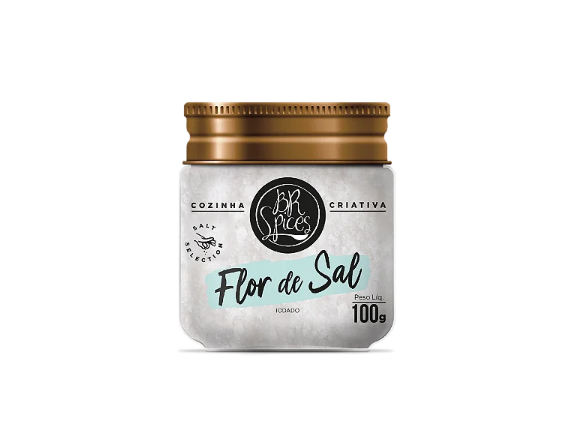 Flor De Sal Original Pote 100G - Br Spices