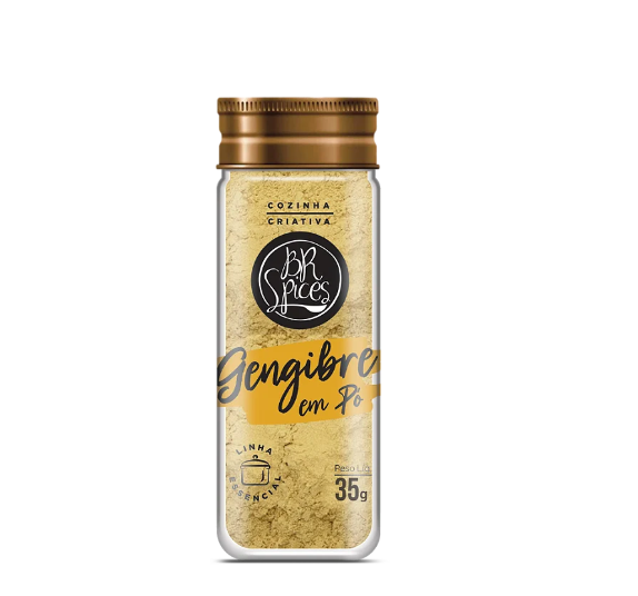 Gengibre em Pó Natural vidro 35g - Br Spices
