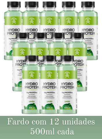 Bebida Proteica Hydro Isotônico Limão 30g proteína 3g creatina 500ml com 12unid. – Moving