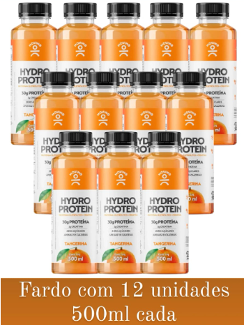 Bebida Proteica Hydro Isotônico Tangerina 30g proteína 3g creatina 500ml com 12unid. – Moving