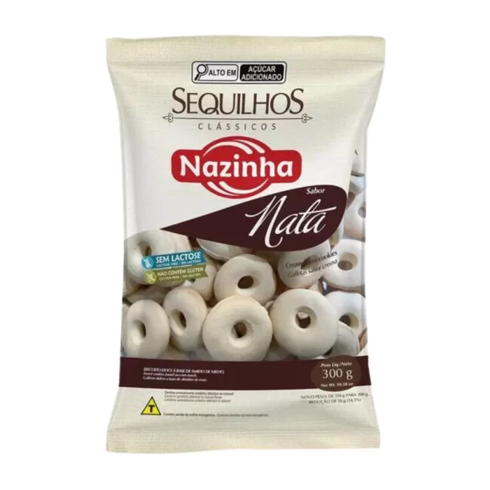 Sequilho de Coco Sem Glúten e Sem Nata 300g - Nazinha