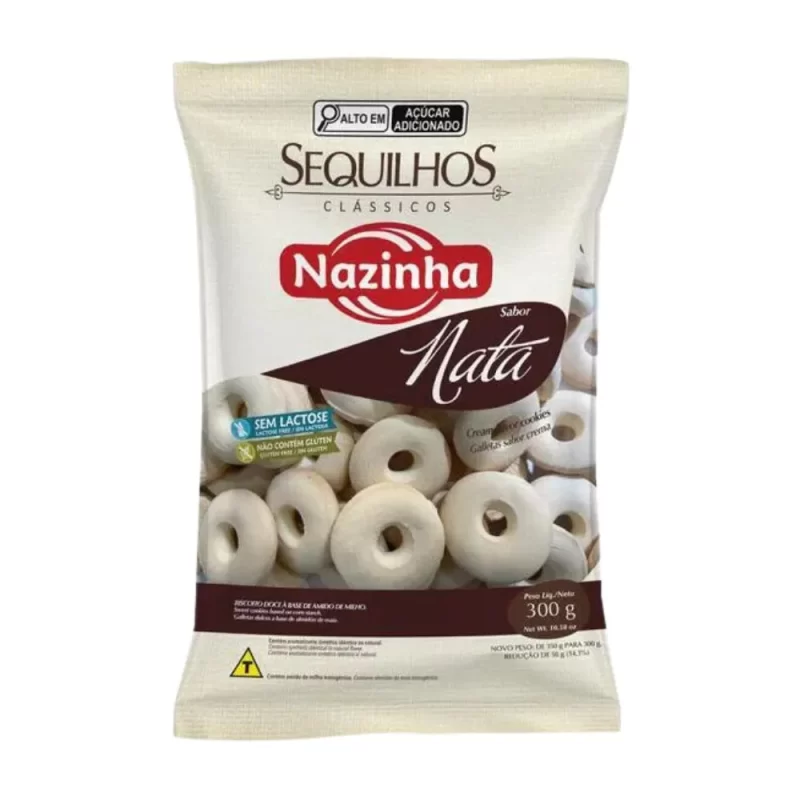 Sequilho de Coco Sem Glúten e Sem Nata 300g - Nazinha