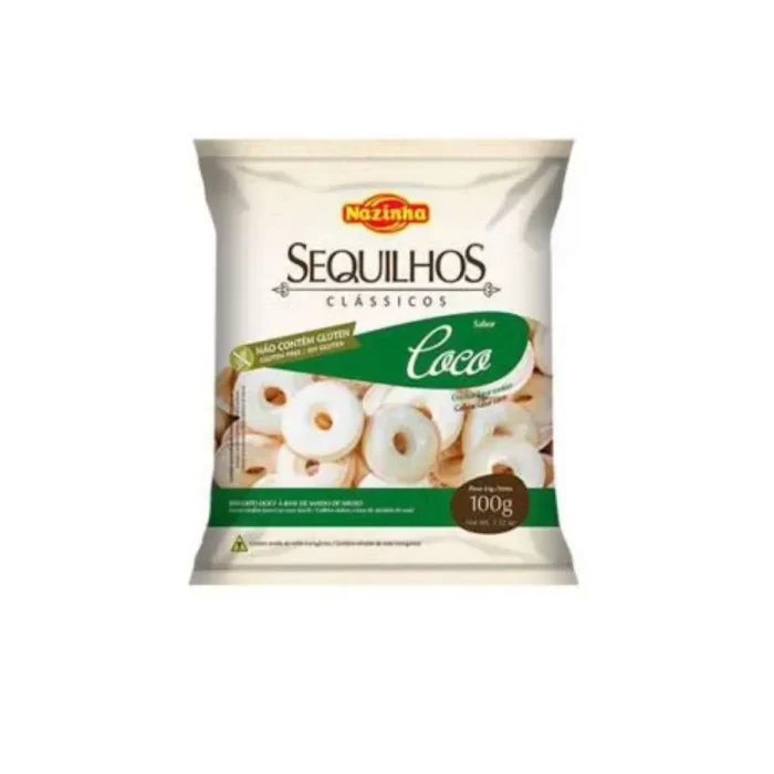 Sequilho de Coco Sem Glúten e Sem Coco 100g – Nazinha