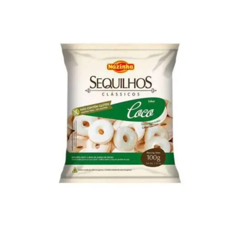 Sequilho de Coco Sem Glúten e Sem Coco 100g – Nazinha