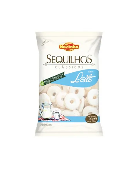 Sequilho de Coco Sem Glúten e Sem Leite 100g – Nazinha