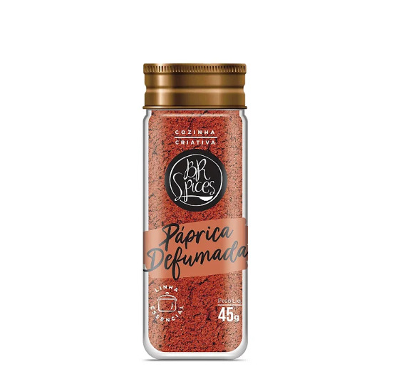 Páprica Defumada vidro 45g - Br Spices
